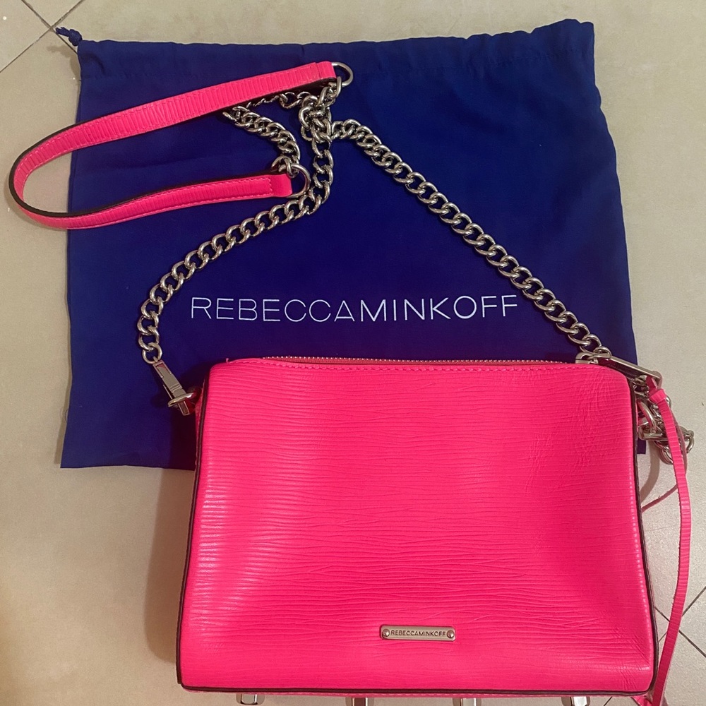 Neon Pink Rebecca Minkoff Shoulder crossbody bag